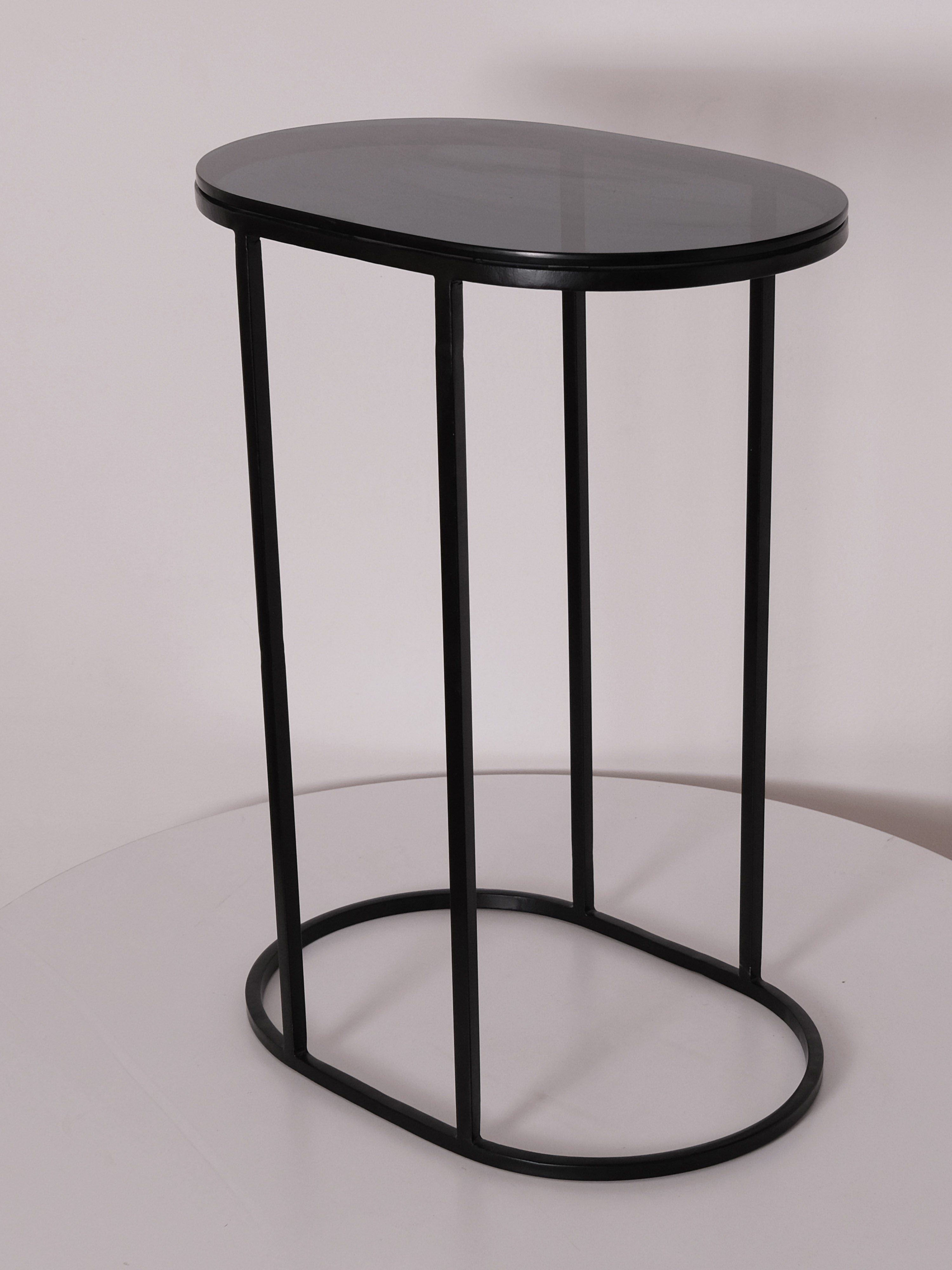 CFR124 Metal and Glass Side Table