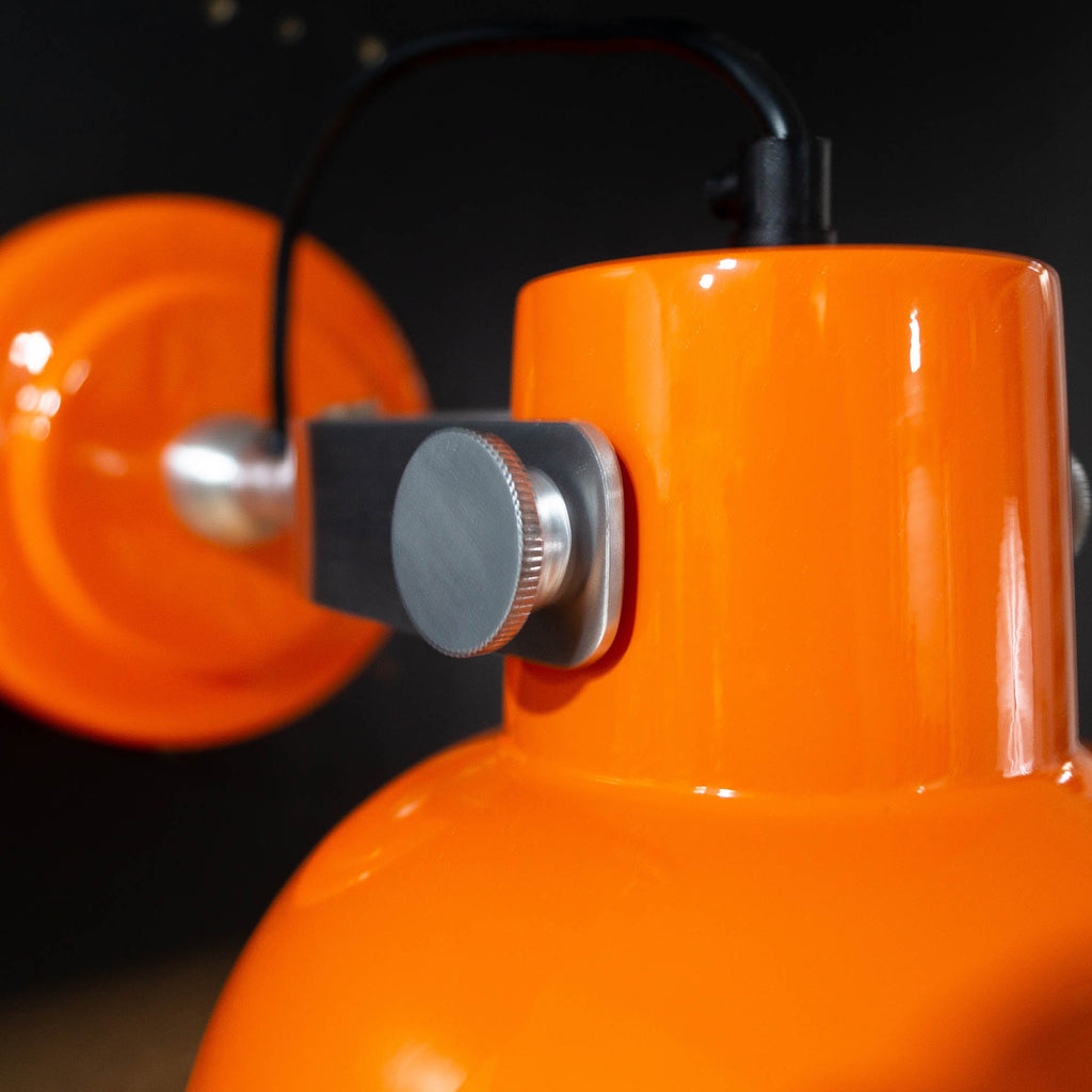 orange wall sconces