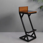 CFR007 Industrial Bar Stool - The Black Steel