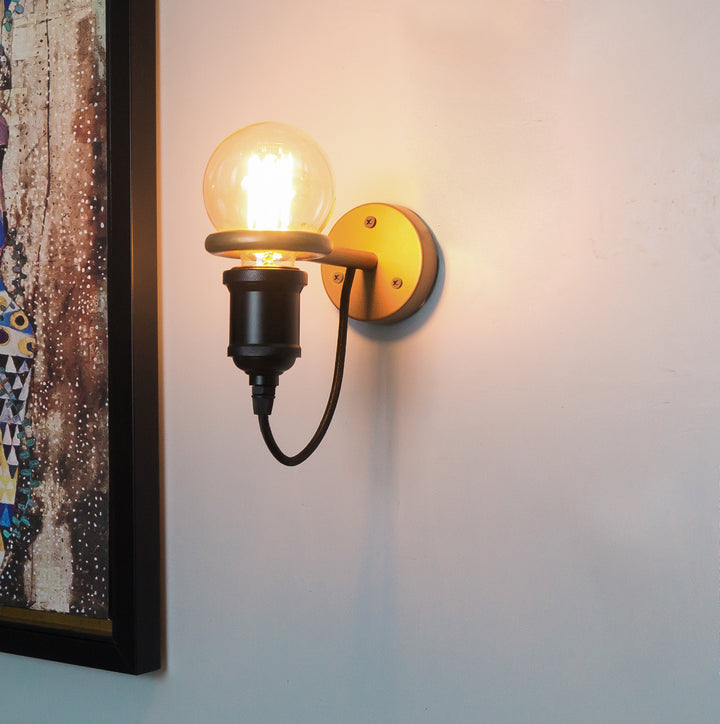 Nile Golden Ring Wall Lamp - The Black Steel