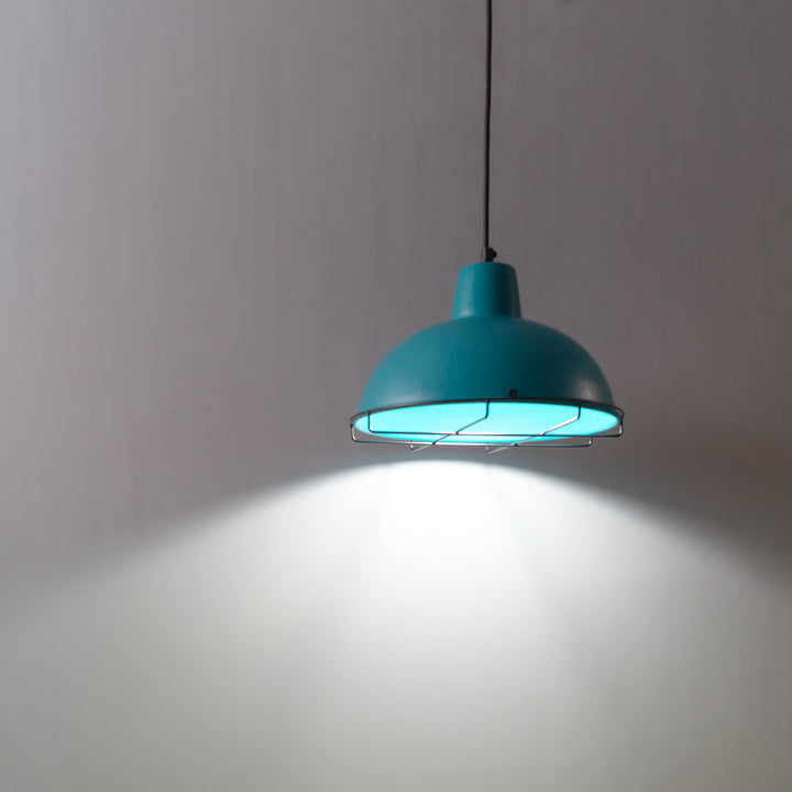 modern interior design blue lights turquoise lamps theblacksteel
