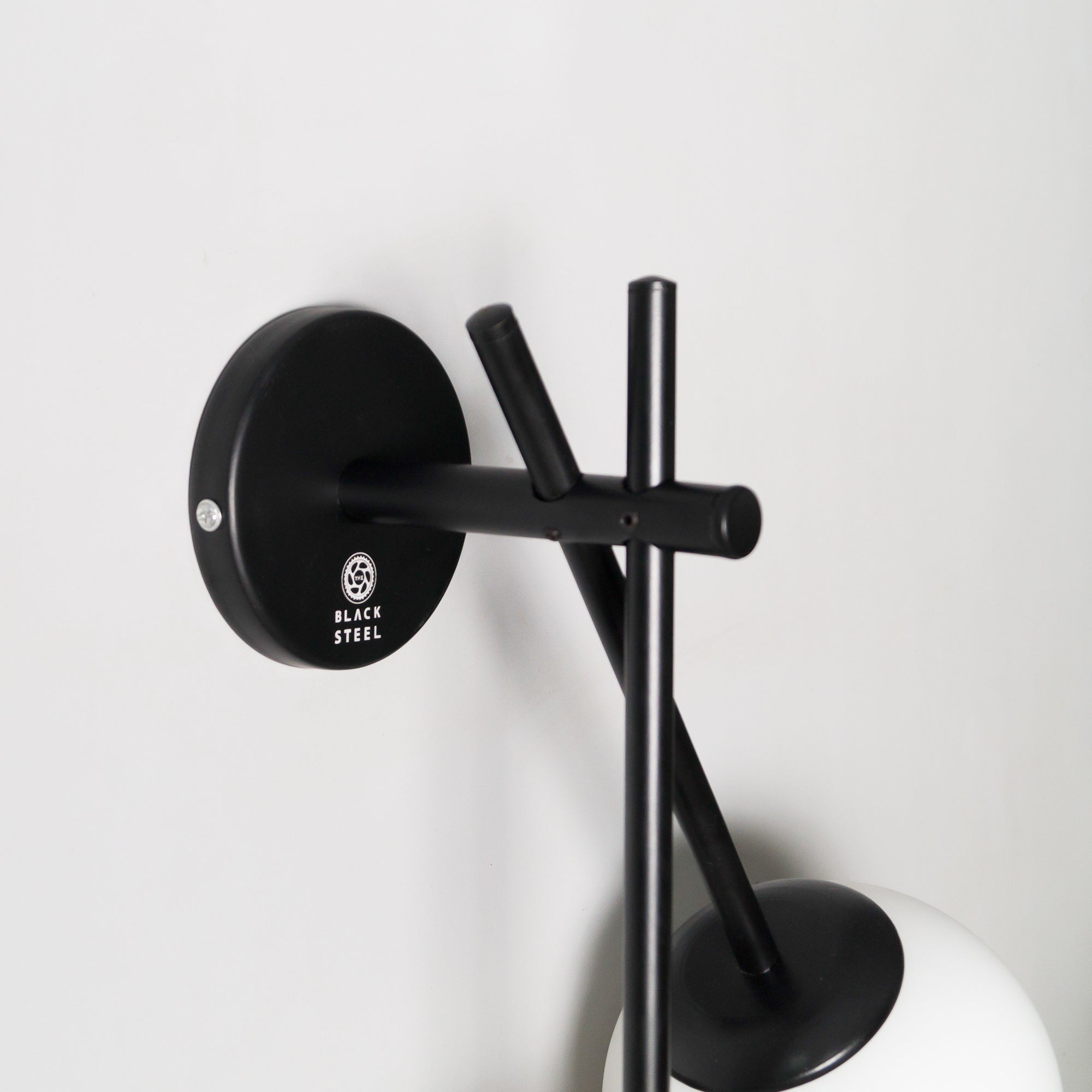 twin glass wall lamp