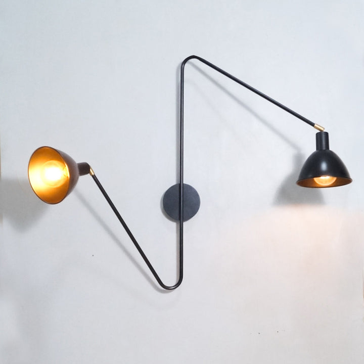 two arm wall light