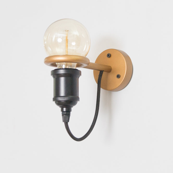 Nile Golden Ring Wall Lamp - The Black Steel