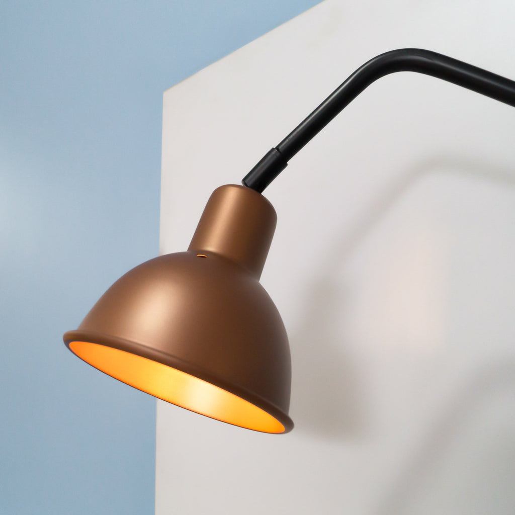 FSW 201 Swivel Arm Wall Mounted Light Fixture - The Black Steel