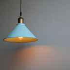 Aqua Blue Pendant Lamp For Modern Interior Architecture and Design - The Black Steel