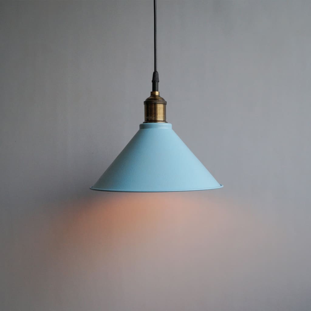 Aqua Blue Pendant Lamp For Modern Interior Architecture and Design - The Black Steel