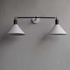Art Studio Double-Shade Lamp Wall Sconce - The Black Steel