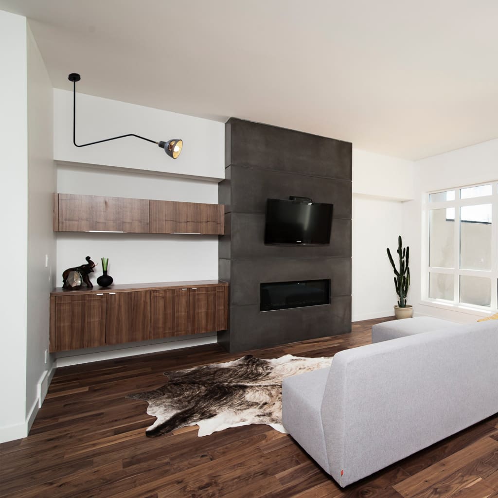 Beale 25Degrees Grey Concrete Lamp - The Black Steel