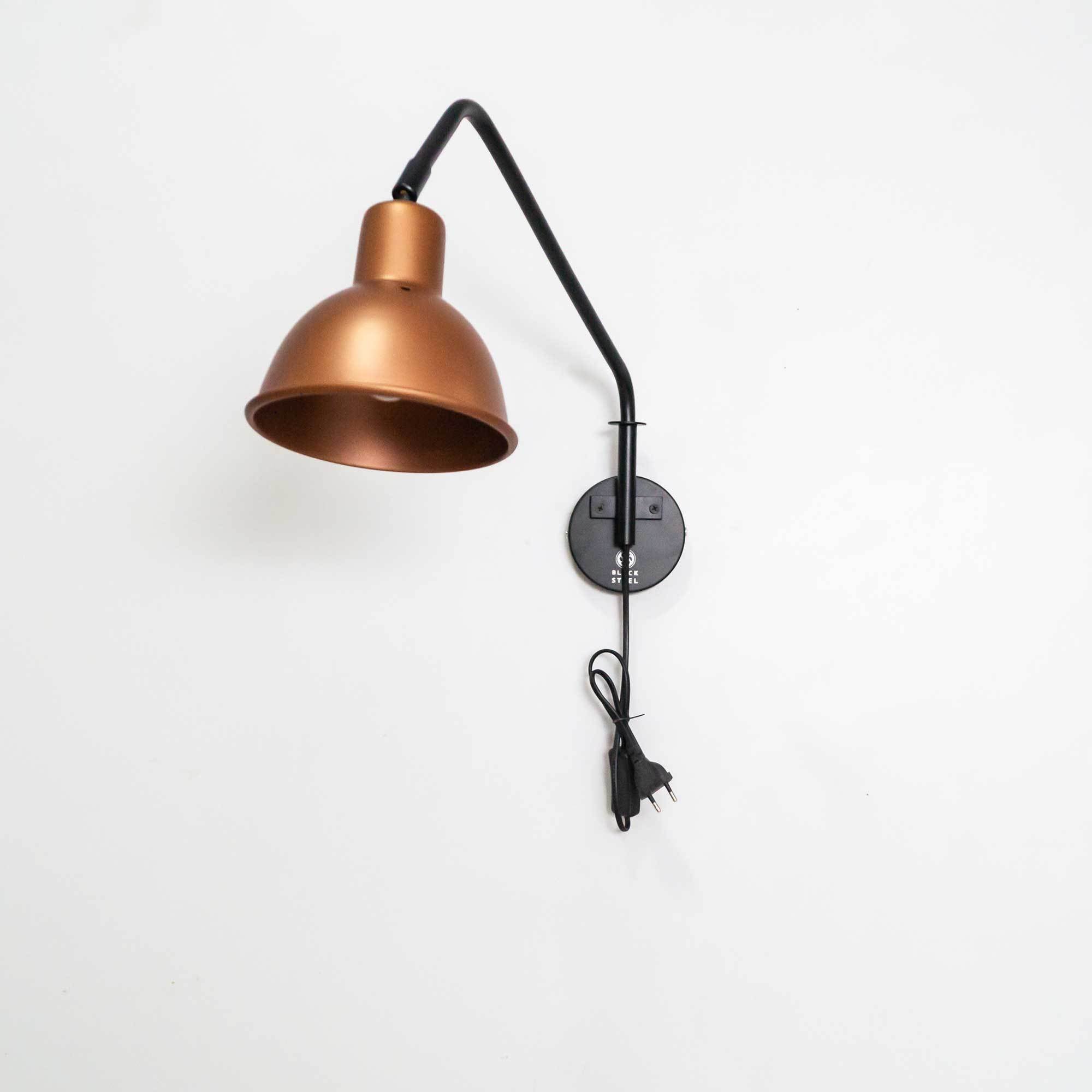 FSW 201 Swivel Arm Wall Mounted Light Fixture - The Black Steel