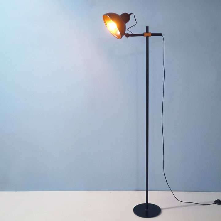 black floor lamp