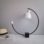 Blanc Art Deco Table Lamp - The Black Steel