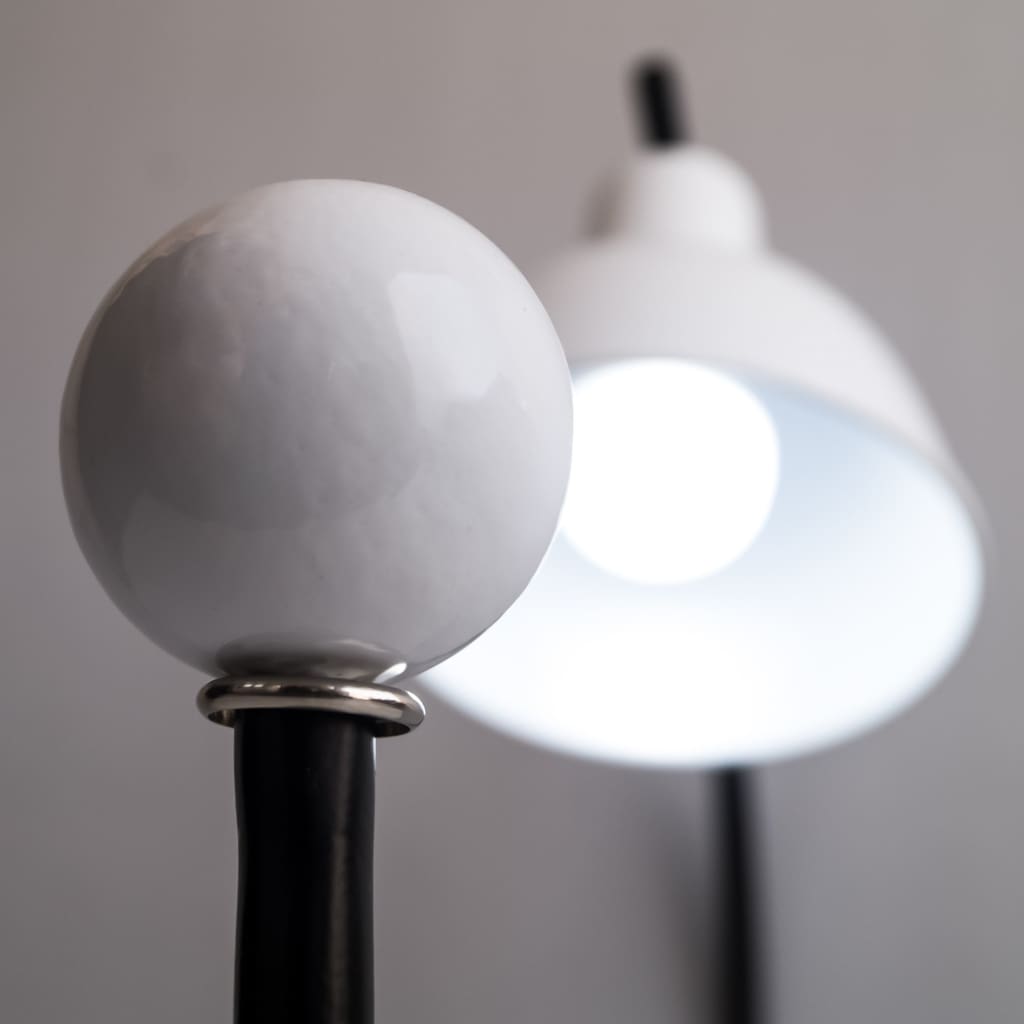 Blanc Art Deco Table Lamp - The Black Steel