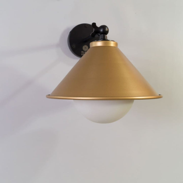 Bohemian Loft Interior Wall Sconce In Gold - The Black Steel