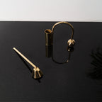 brass finish candle holder