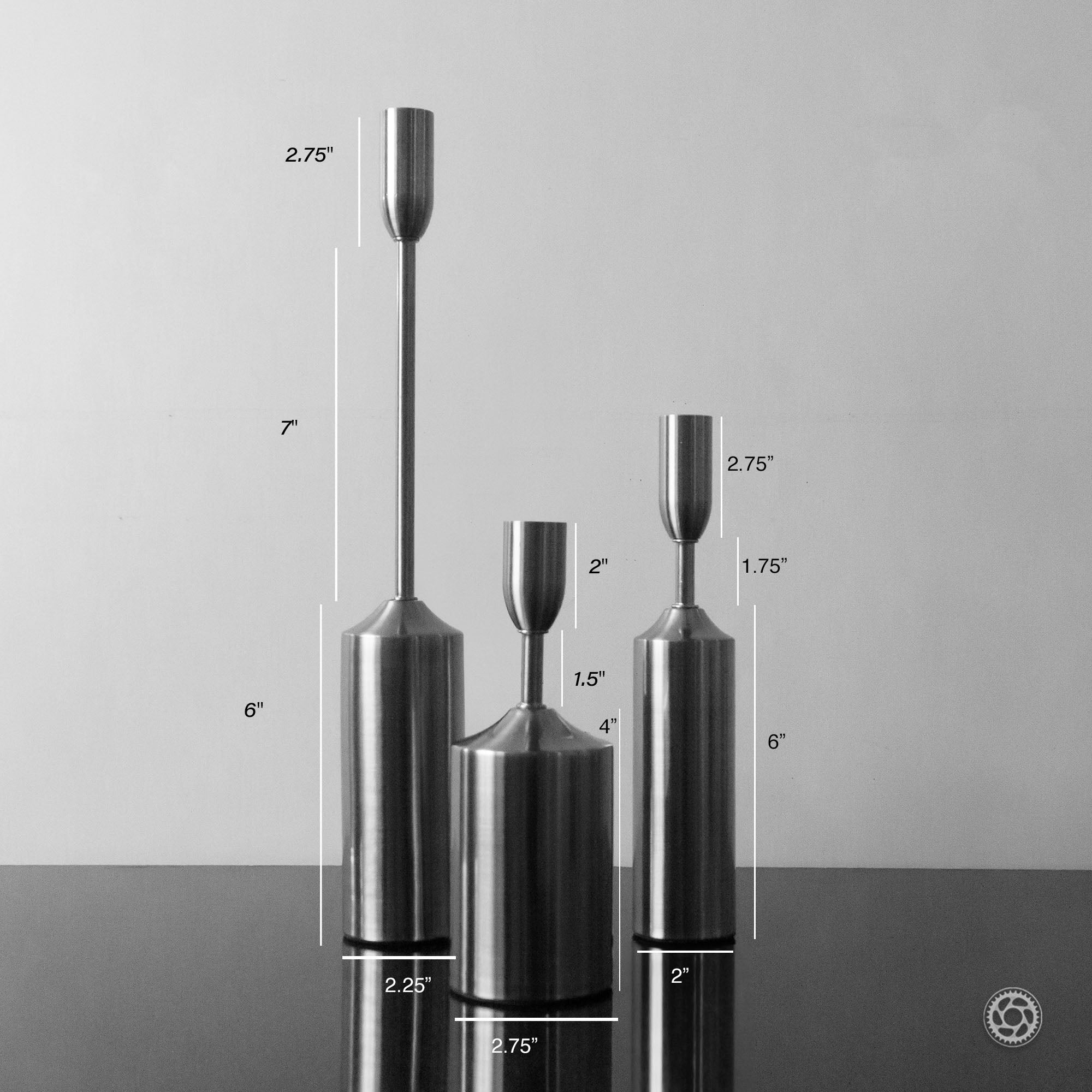 metal black candle holder