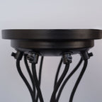 Classic Edison Lights 8 Heads Industrial Style Chandelier - The Black Steel