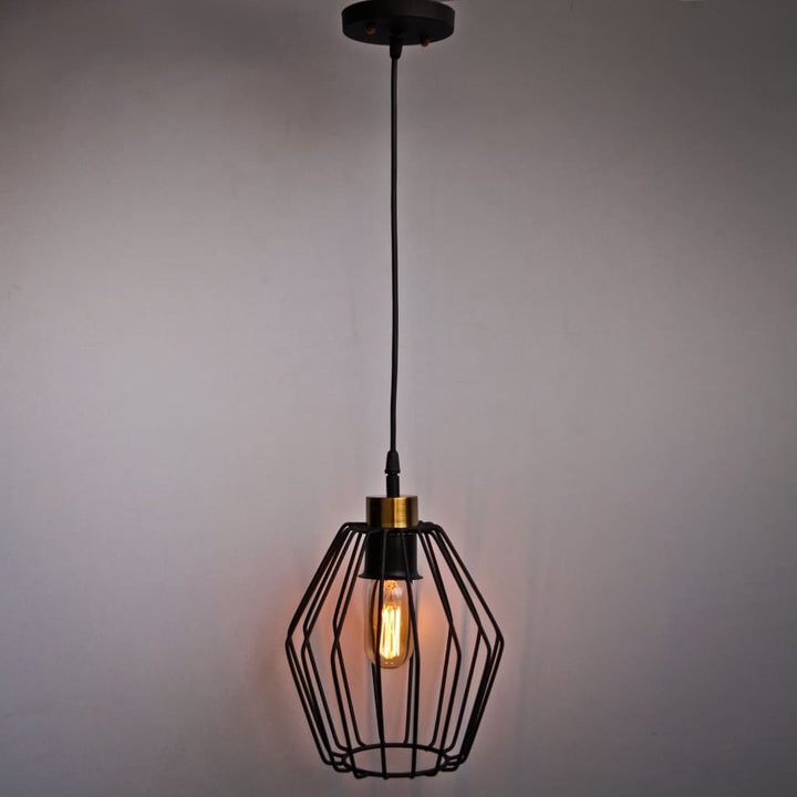 Cobweb Industrial Pendant Lamp - The Black Steel