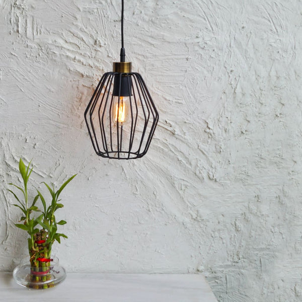 Cobweb Industrial Pendant Lamp - The Black Steel