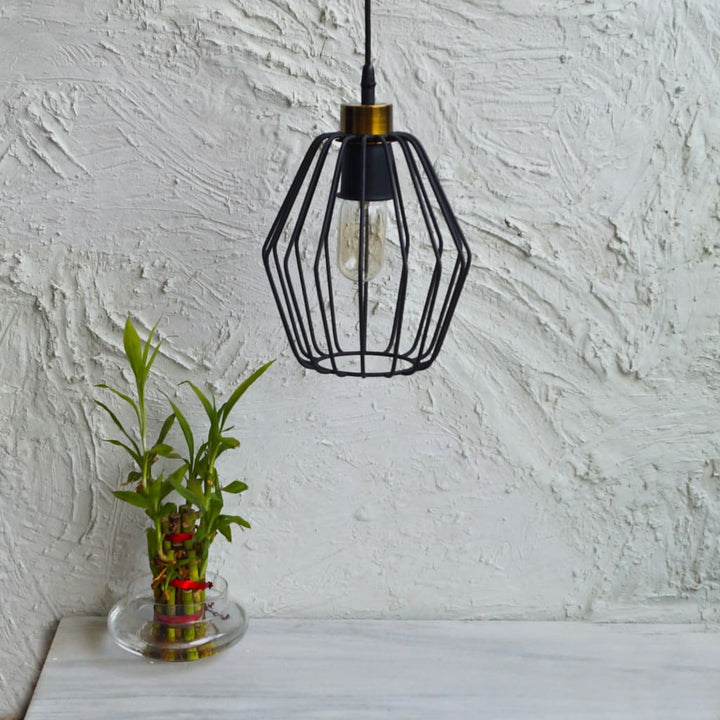 Cobweb Industrial Pendant Lamp - The Black Steel