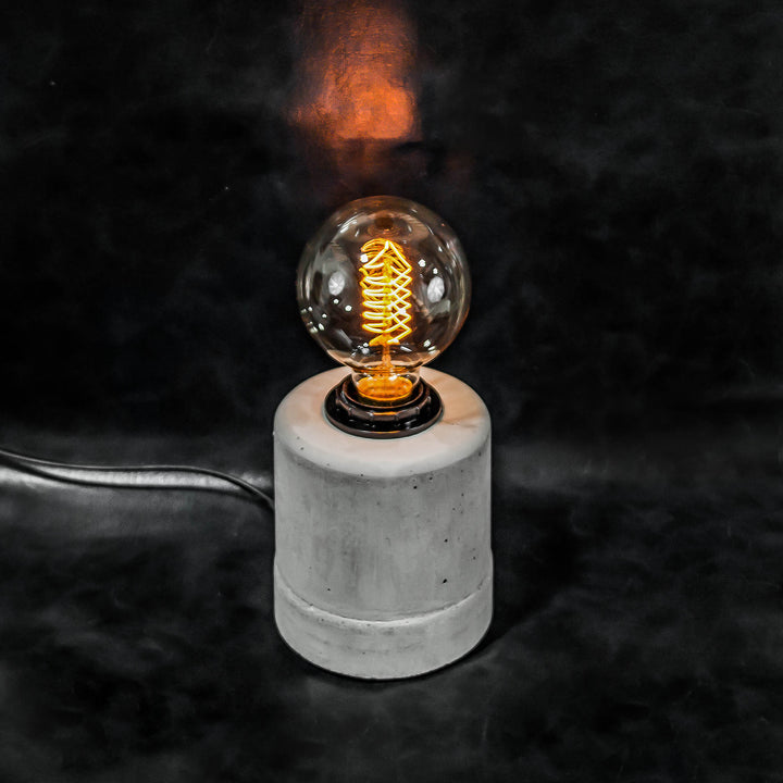 concrete desk lamp industrial theblacksteel concrete interior design