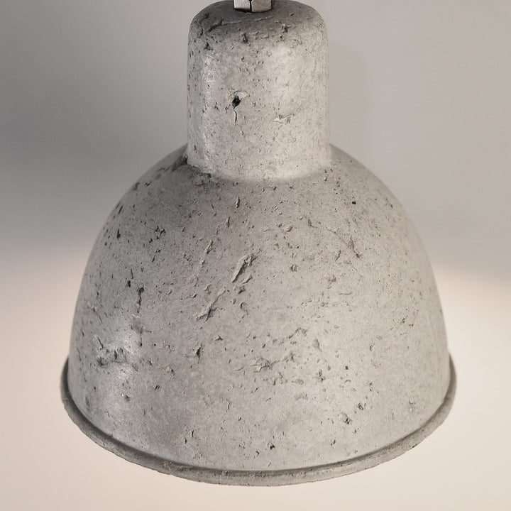 concrete hanging light fixture