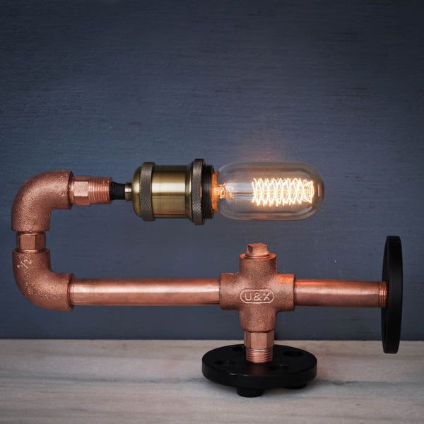 Copper CU29 Industrial Desk Lamp - The Black Steel