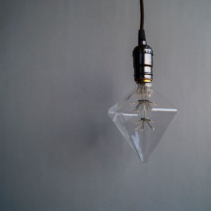 D120 Diamond Shape LED Starry Light Filament Bulb - The Black Steel