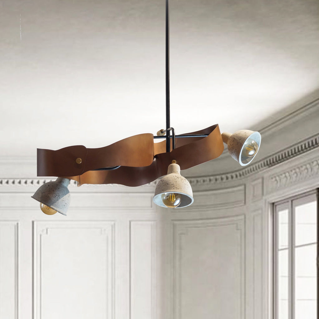 CLR116 Concrete Luxe Chandelier