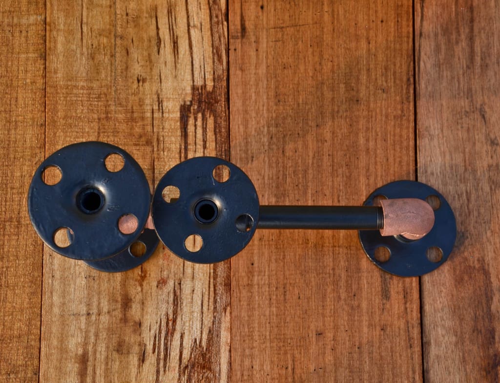 Duo Circuit Candle Holder - The Black Steel