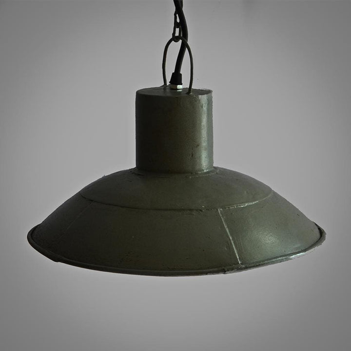 Farmhouse Interior Style Decor Industrial Grey Ceiling Pendant Lamp - The Black Steel