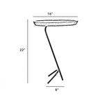 CFR008 Industrial Side Table - The Black Steel