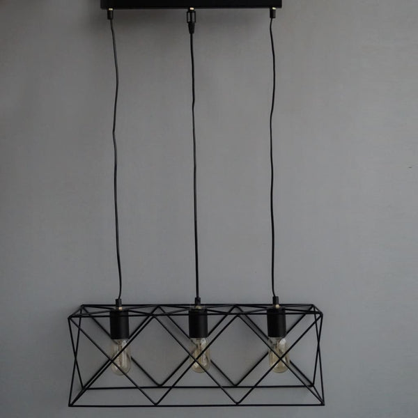 Geometric Royale Industrial Lamp v2.0 - The Black Steel