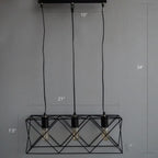 Geometric Royale Industrial Lamp v2.0 - The Black Steel