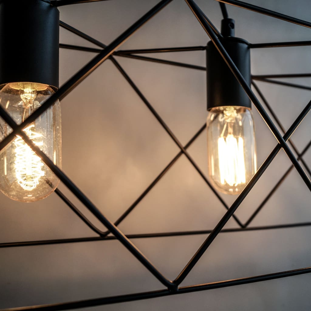Geometric Royale Industrial Lamp v2.0 - The Black Steel