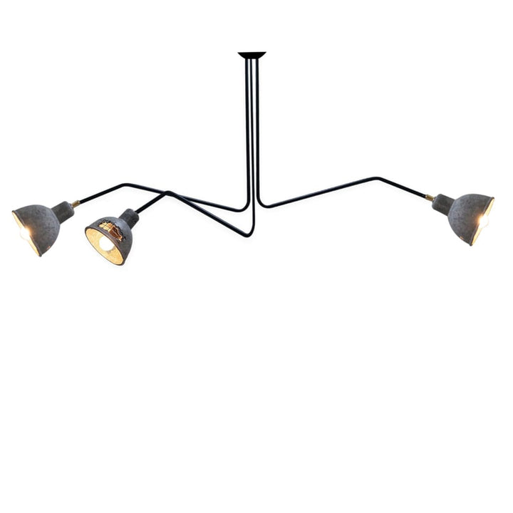 Grandiose Concrete Modern Chandelier For Living Room - The Black Steel