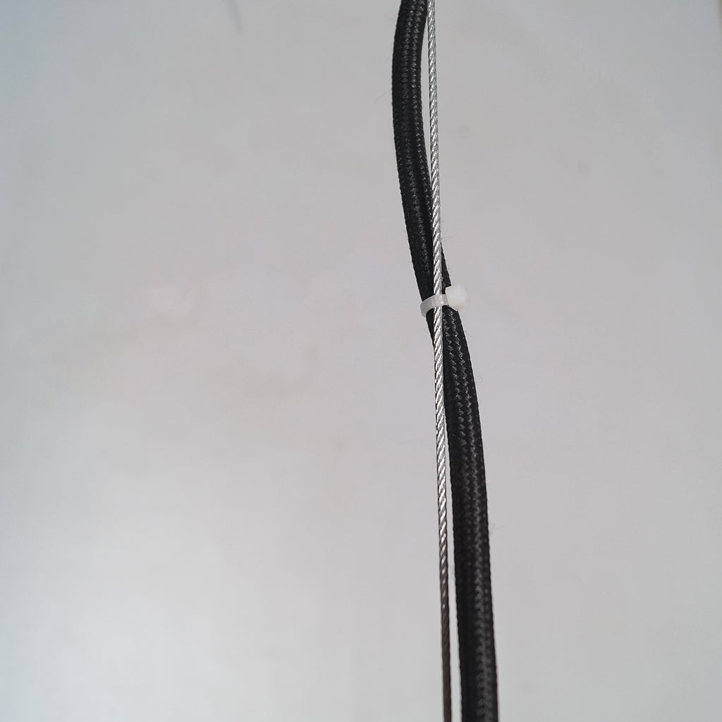 FLH109 Orchard Frosted Glass Black 13 Inch Pendant Ceiling Light