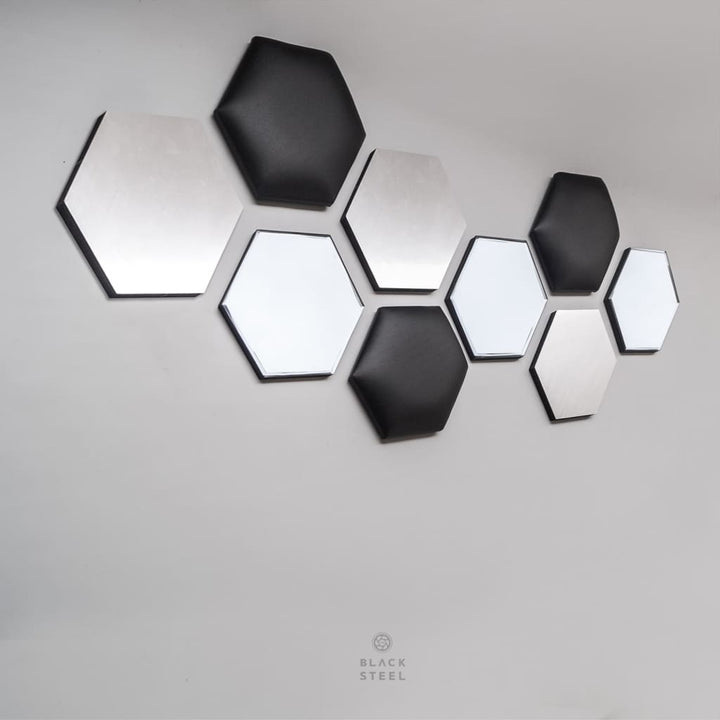 Honeycomb Hexagon Wall Decor - The Black Steel