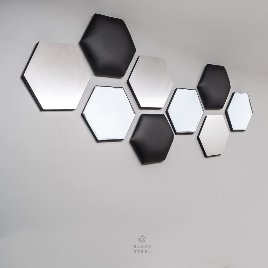 Honeycomb Hexagon Wall Decor - The Black Steel