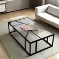 Industrial Coffee Table - The Black Steel