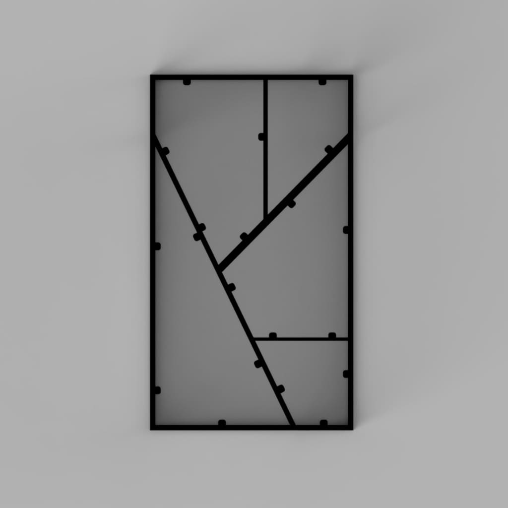 Industrial Coffee Table - The Black Steel