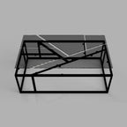Industrial Coffee Table - The Black Steel
