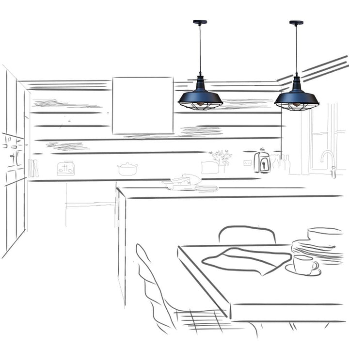 Industrial Retro C21 Lamp - The Black Steel