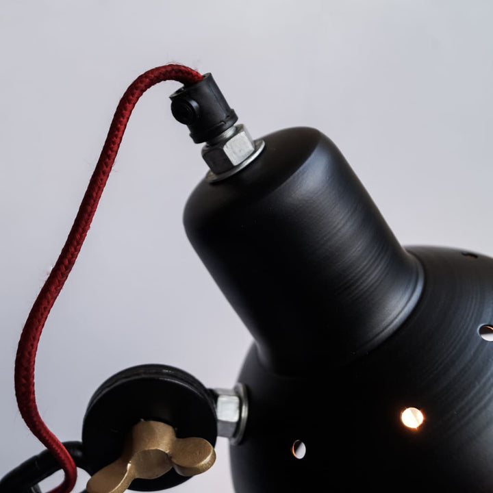 Industrial Torus Links Desk Lamp v2.0 - The Black Steel