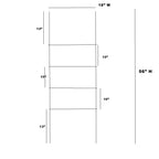 DE110 Iron Ladder Home Decor Black Metal - The Black Steel