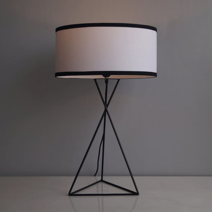 Latin Quarter Modern Design Bedside Lamp - The Black Steel