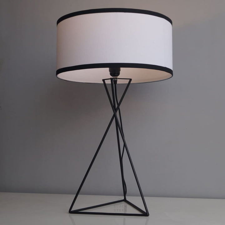 Latin Quarter Modern Design Bedside Lamp - The Black Steel