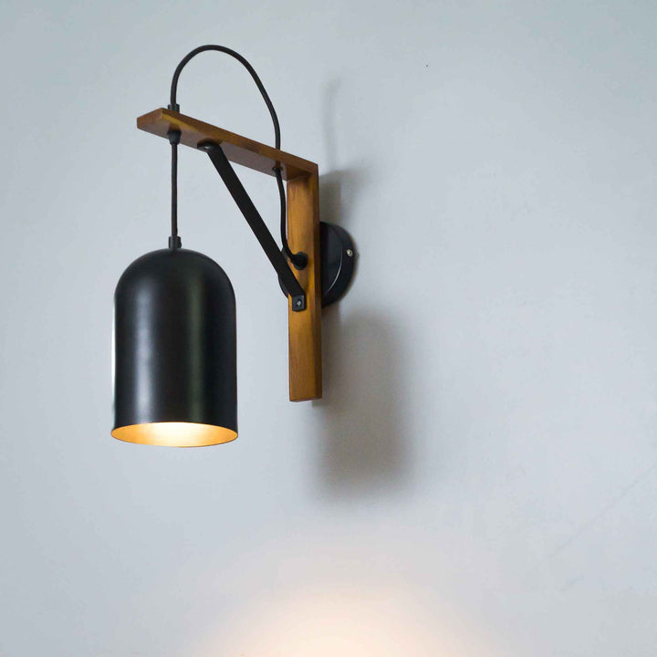 Creative Loft Apartment Hanging Wall Sconce - The Black Steel