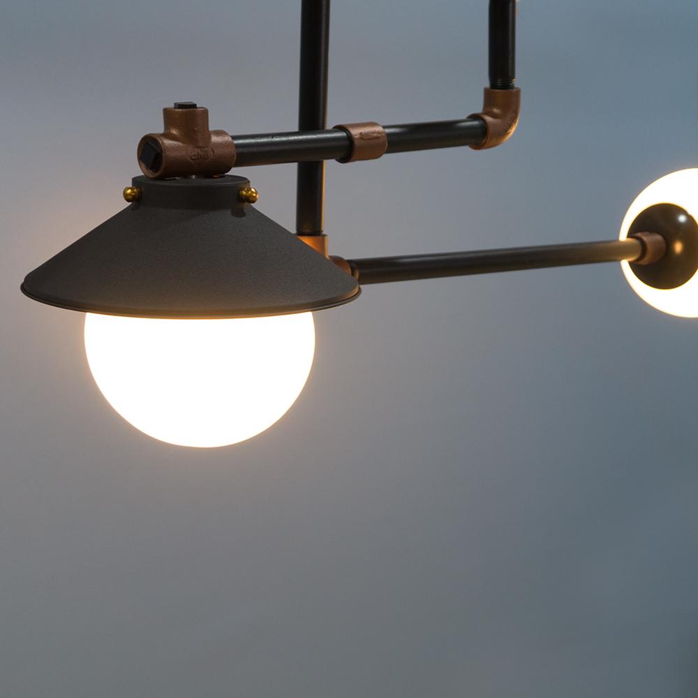 Mechanist N101 Twin-Arm Ceiling Light - The Black Steel