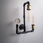 Machine Age Industrial 2-Light Wall Sconce - The Black Steel